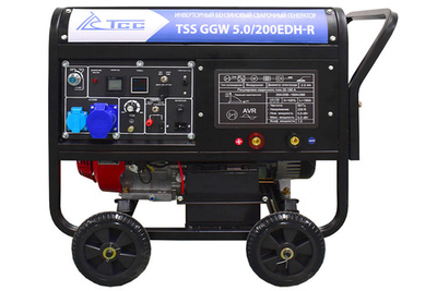 Бензиновый сварочный инверторный генератор TSS GGW 5.0/200EDH-R (Honda GX390)