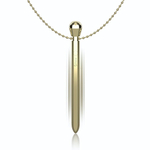 Золотистая подвеска на шею с вибрацией (Цвет: золотистый)