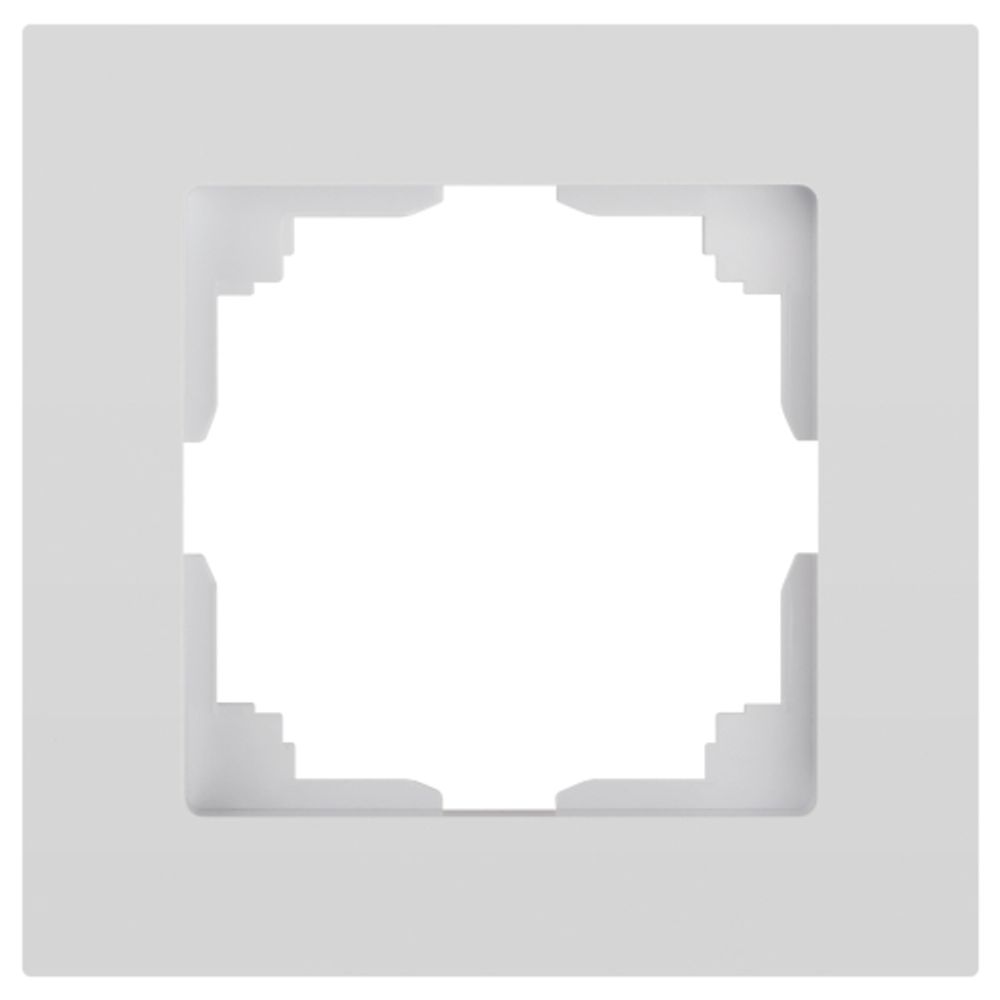 Рамка для розеток и выключателей Intro Accent 6-501-01 на 1 пост, СУ, белый