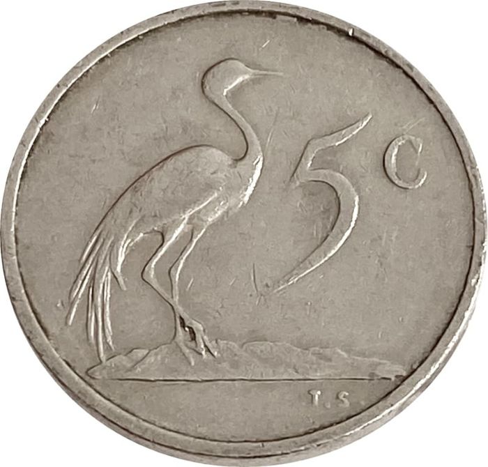 5 центов 1979 ЮАР Окончание президентства Николааса Дидерихса
