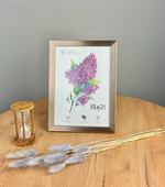 Фоторамка 15х21 см, желтая охра, фактура металл, арт. 1521.747812