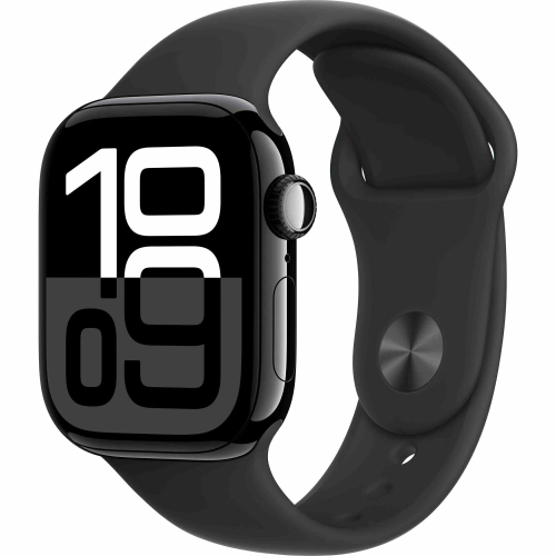 Умные часы Apple Watch S10 42 mm M/L Jet Black Aluminum Case Sport Band