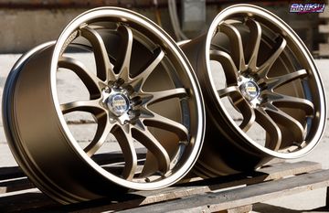Комплект разношироких дисков Volk Racing CE28 R18 8.5j/9.5j 5*114.3/100 Bronze