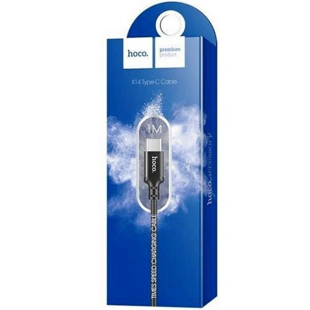 Кабель USB - TypeC HOCO X14 Times (черный) 1м