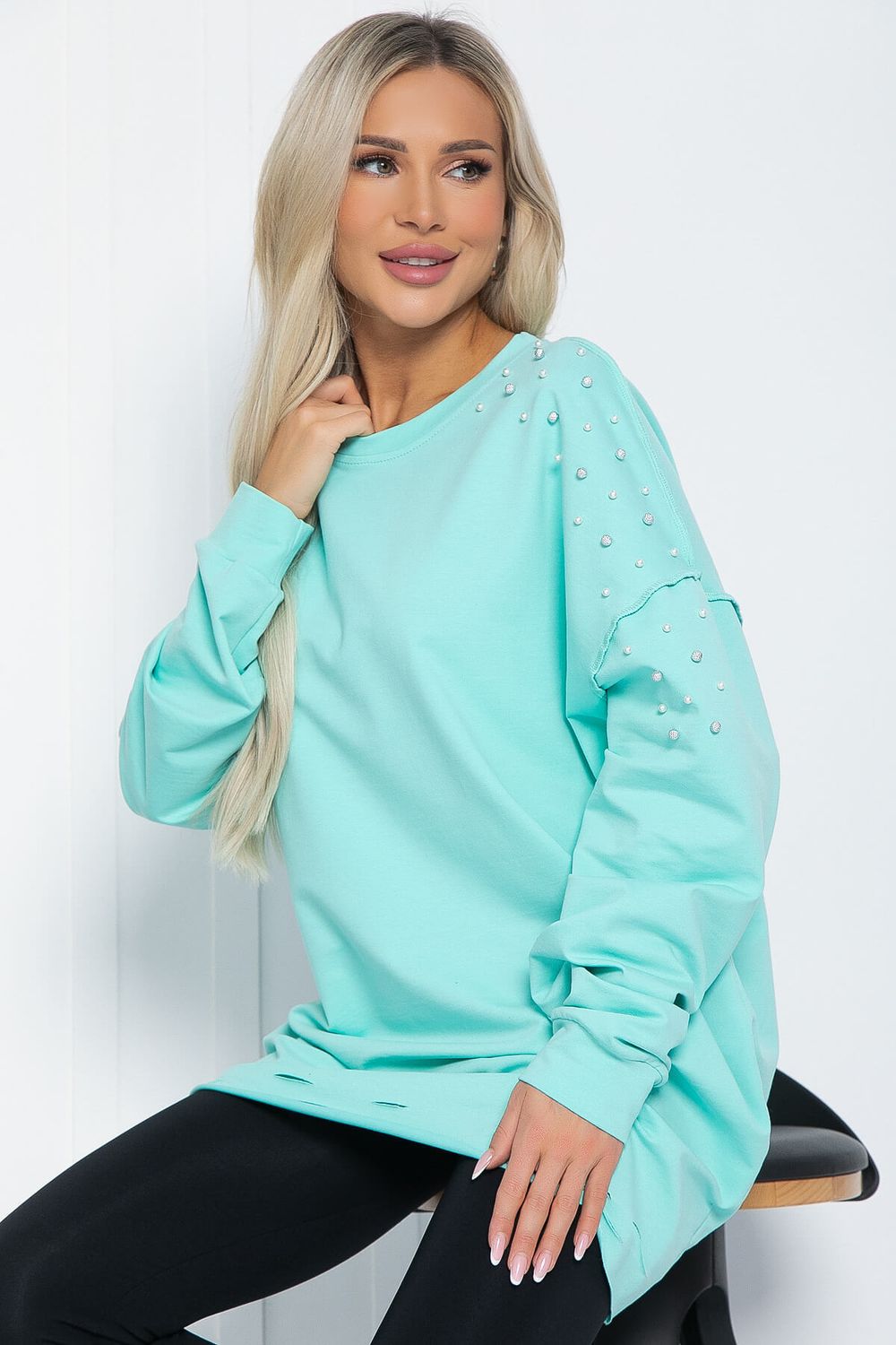 Свитшот Бьянка (мята) Б12367-1 LT Collection