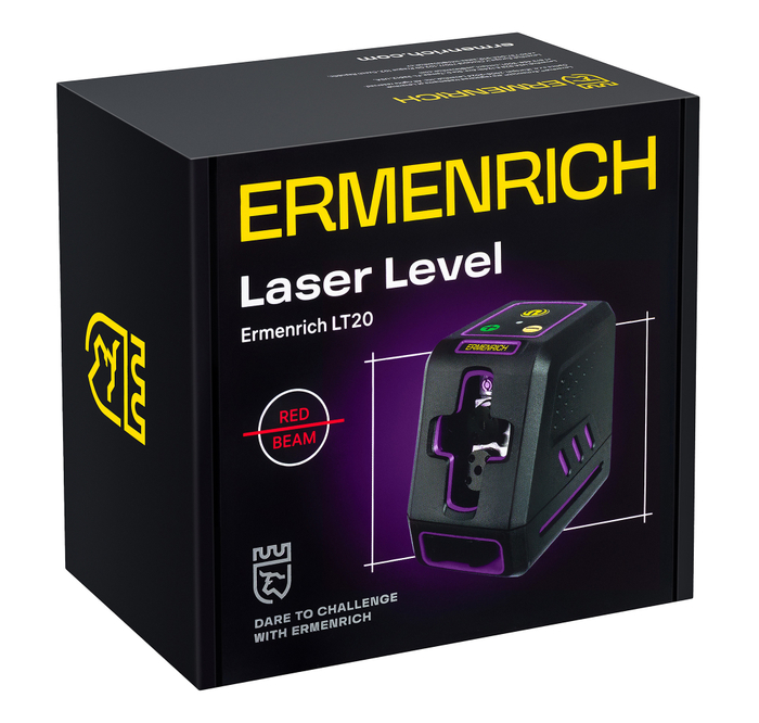 Лазерный уровень Ermenrich LT20, фиолетовый