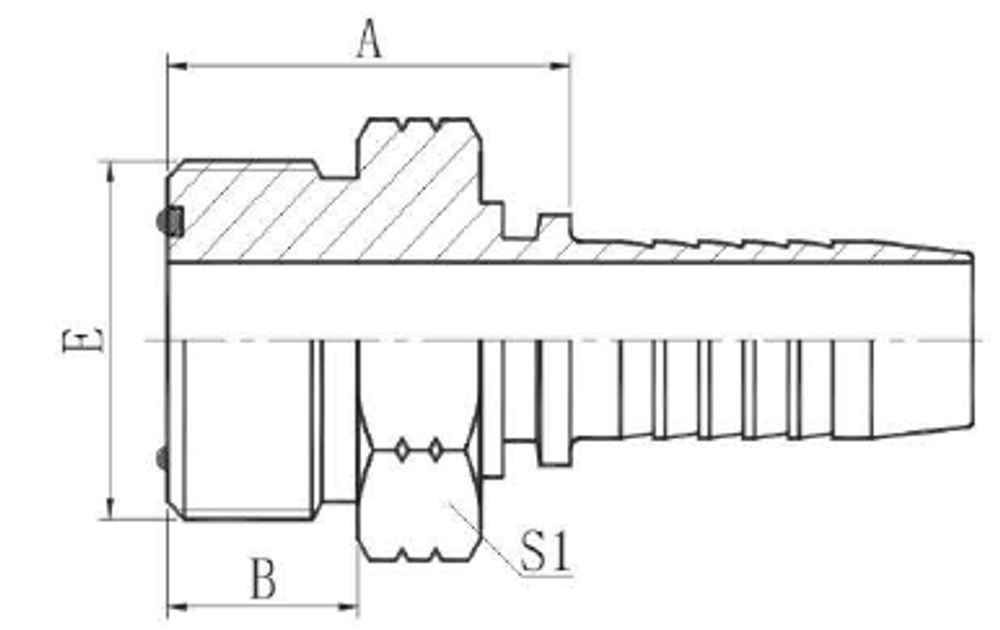 Фитинг DN 12 ORFS (Ш) 1.3/16