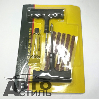 Шнурки (НАБОР) для бескамерки  М-5 (шило +шнурки+клей) (6предм) 5485