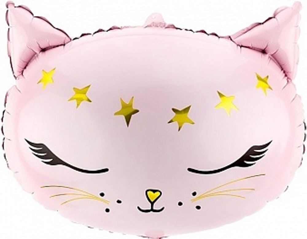 К Фигура Голова Волшебный котенок Розовый (19''/48 см)
