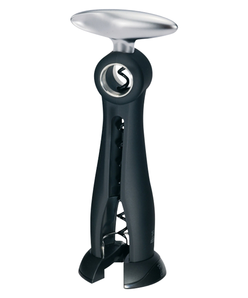 SALMA - Штопор с обрезателем фольги, черный (corkscrew)