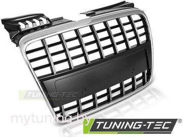 Решетка радиатора для Audi A4 B7 (04-08) Black Chrome S8 Look