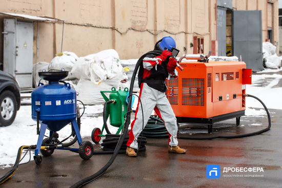 Аппарат с дизельным компрессором 17 м2 в час | комплект "Промышленник"