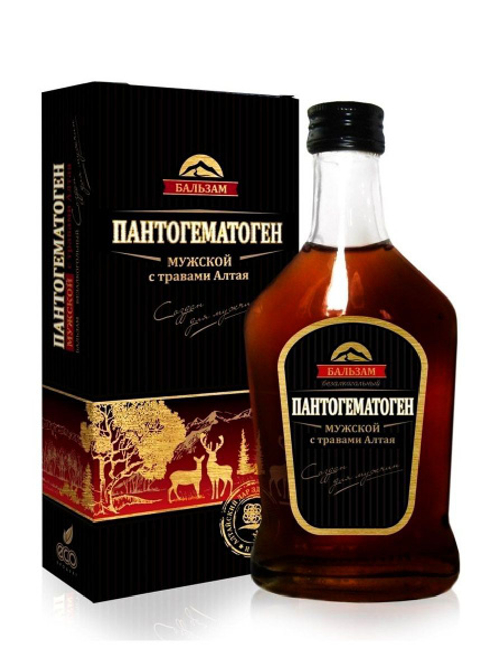 Бальзам "Пантогематоген" "Мужской" с травами Алтая в подарочной упаковке. "МАГИЯ ТРАВ" 250мл.