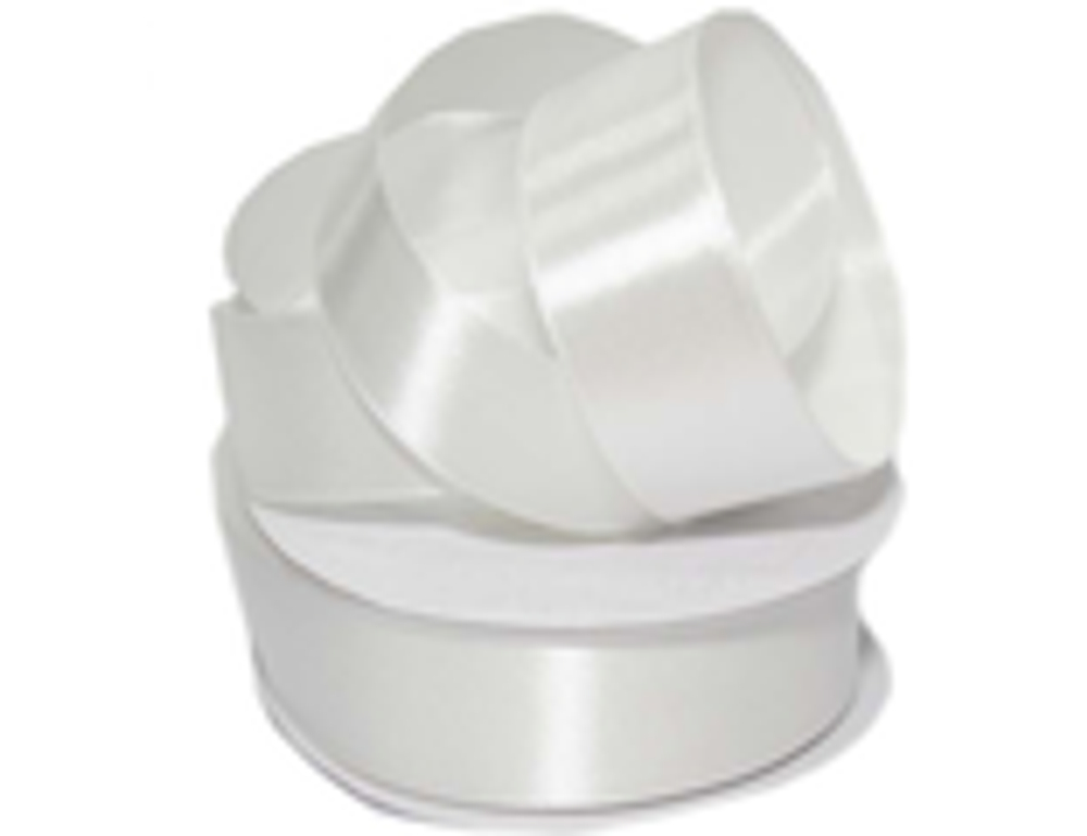 Лента атласная 25 мм. белая