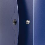 Короб архивный 100мм, пластик, на кнопке, разборный, синий, Brauberg