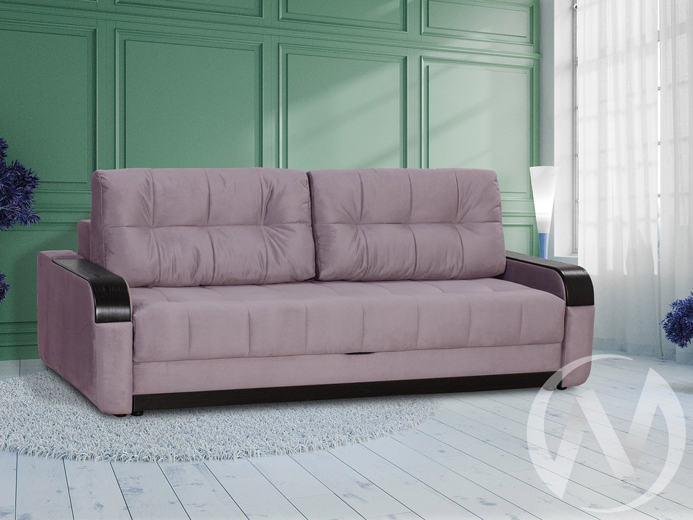 Диван прямой Татьяна 5 (БД) Optima/Bismark 05 (велюр какао)