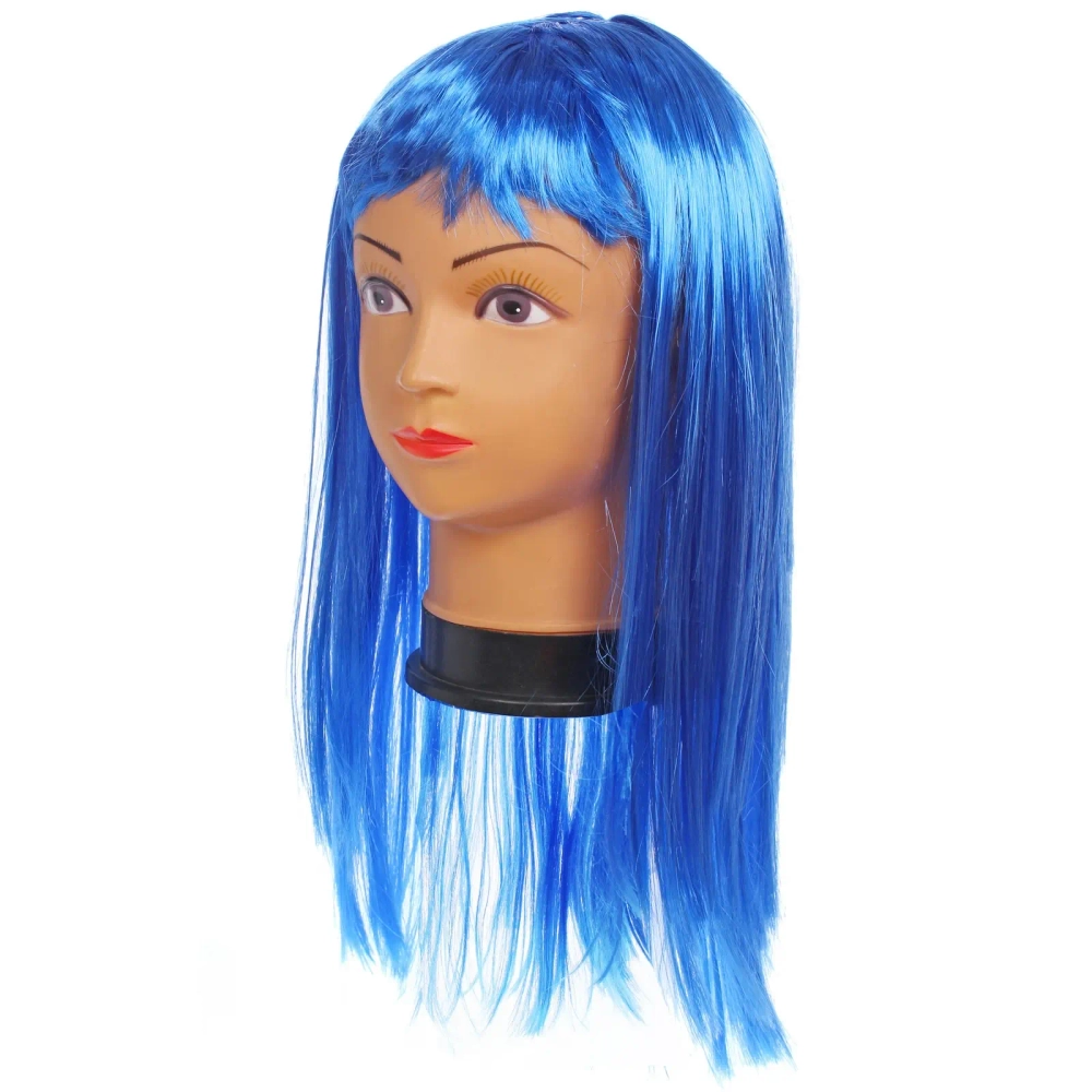 Парик карнавальный «Роскошь» 50 см (120 гр), Синий