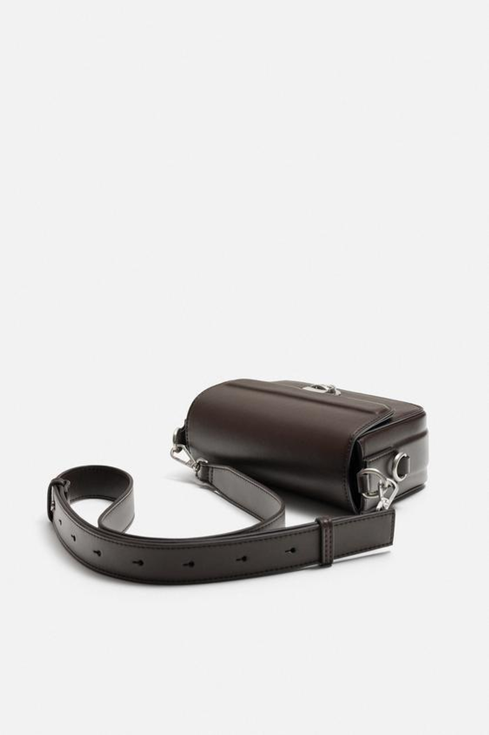 ZARA ОДНОТОННАЯ СУМКА, КОРИЧНЕВЫЙ