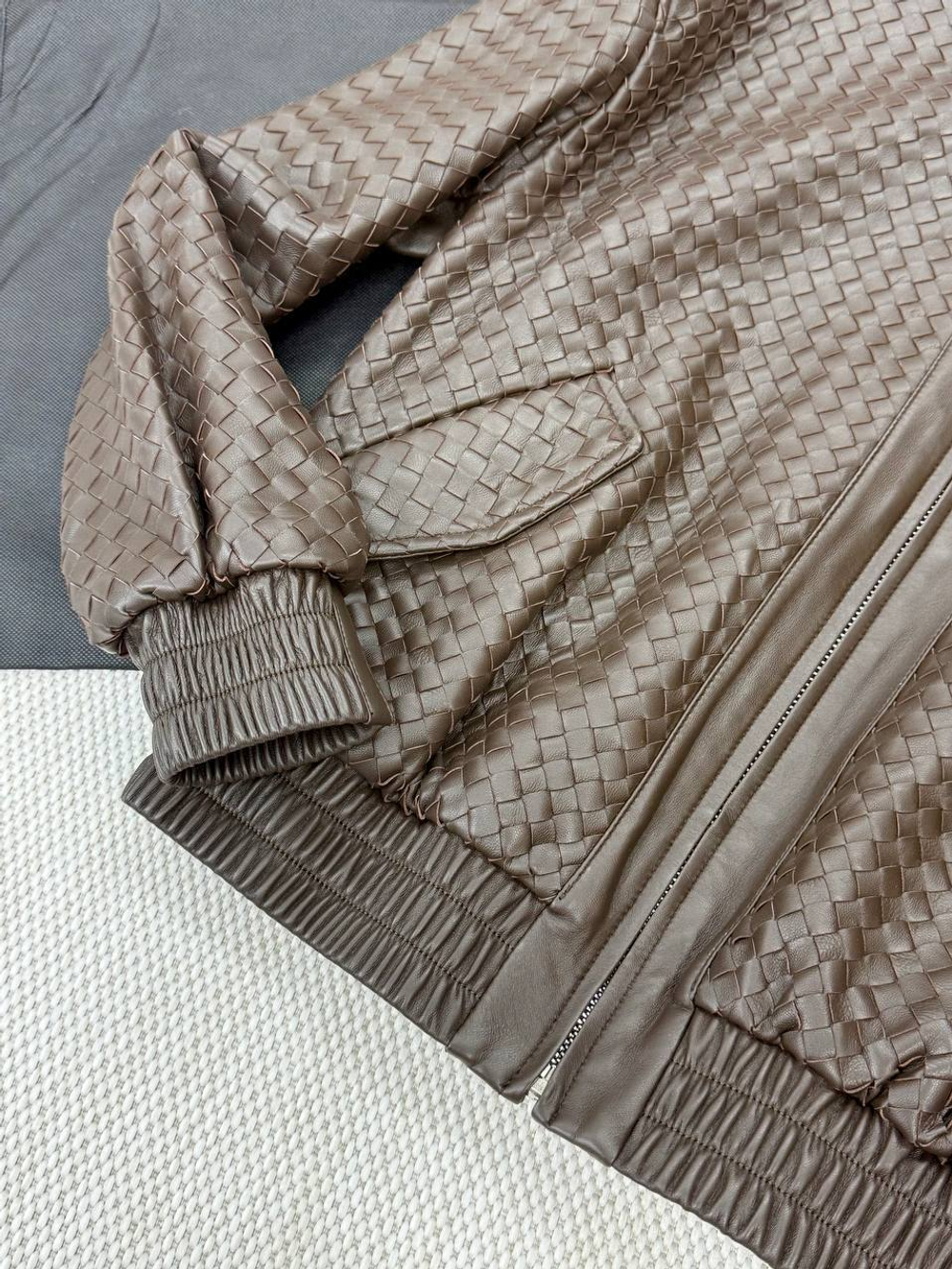 Кожаная куртка Bottega Veneta