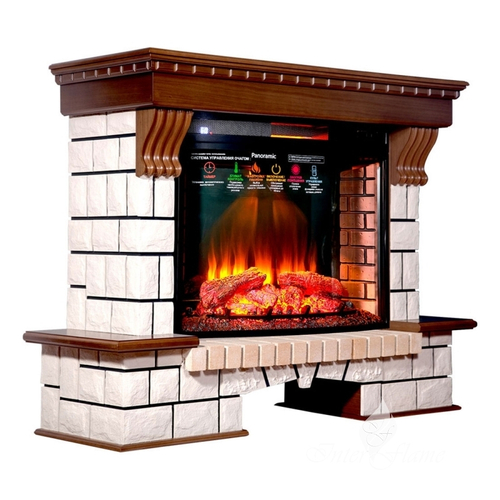 Каминокомплект Inter Flame Экстер с очагом Antares 33