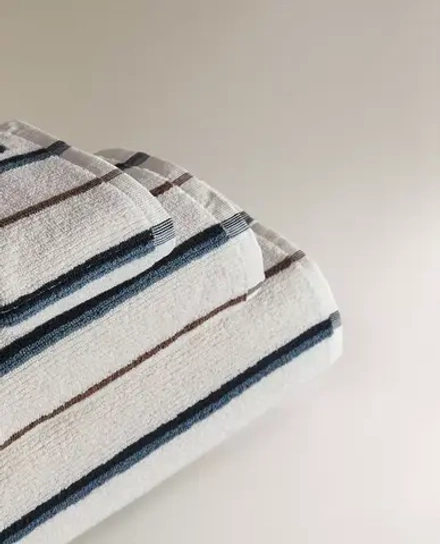 ZARA HOME БАННОЕ ПОЛОТЕНЦЕ В ЦВЕТНУЮ ПОЛОСКУ, РАЗНОЦВЕТНЫЙ