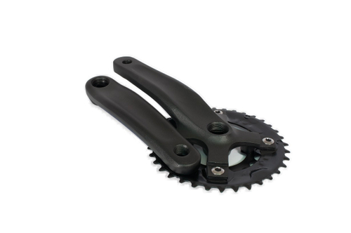 Шатуны-система TRIX, 9x2ск., 1/2"х3/32", 22/36зуб., шатуны 170мм, алюминий, резьба 9/16", под квадрат, черные