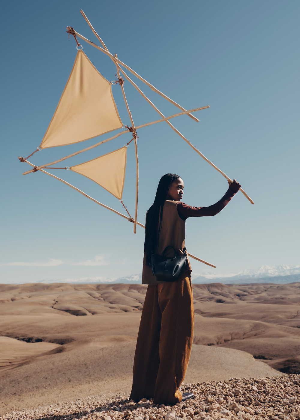 POLENE СУМКА CYME TOTE NANO, ЧЕРНЫЙ