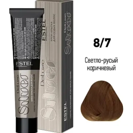 Краска для седых волос Estel DeLuxe Silver (светло-русый коричневый) 8/7