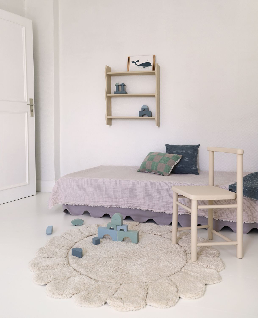 Стираемый коврик Nattiot Gabrielle (Ø110 см), хлопок, бежевый