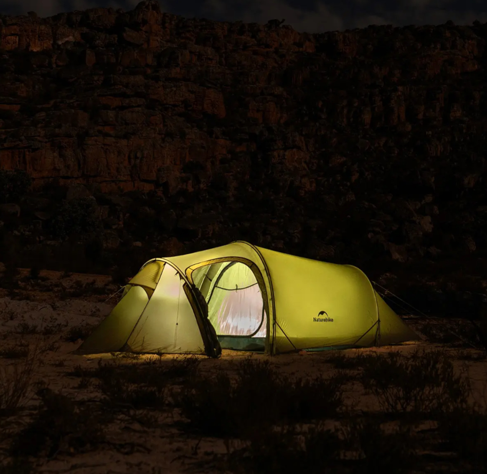 Палатка Naturehike Opalus Si 2-местная, алюминиевый каркас, темно-зеленая