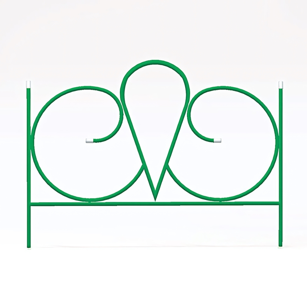 Заборчик садовый «Волна» 57*66*330см (5 деталей)