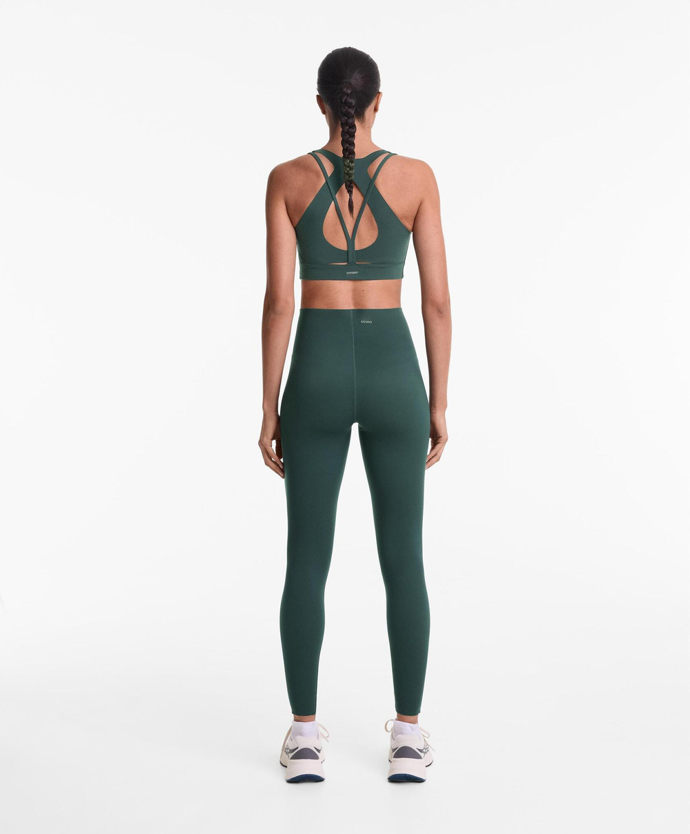 OYSHO Компрессионные легинсы Extra Compressive Core Control длиной 65 см, бирюзовый