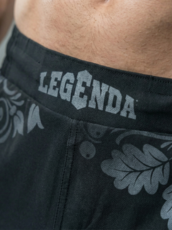 Шорты спортивные тренировочные LEGENDA Хохлома серая