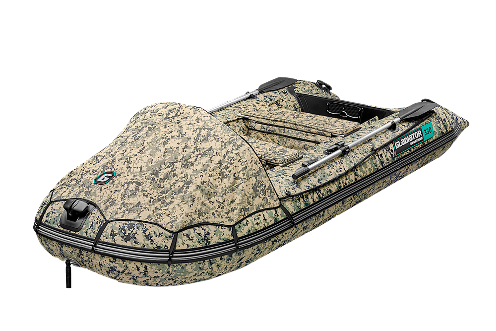Лодка ПВХ Gladiator Active C330AL Camo с алюминиевым полом