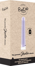 Фиолетовый вибратор в стиле ретро Joplin - 17 см. (Цвет: фиолетовый)