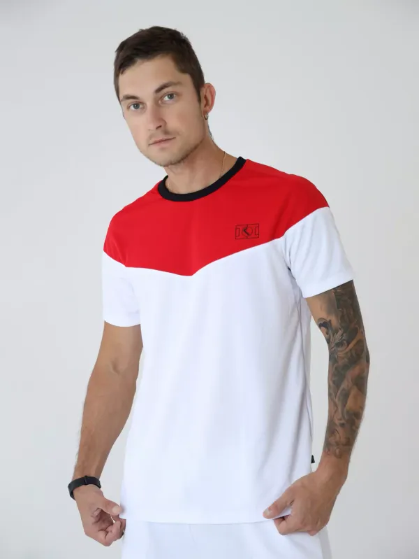 Футболка спортивная двухцветная