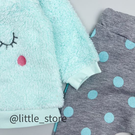 Комплект "Пушистая зайка" ментол