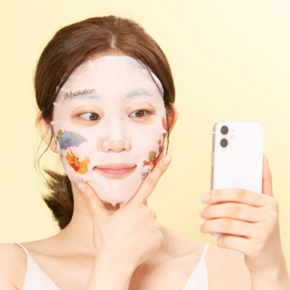 JMsolution Маска тканевая с календулой – Disney collection selfie barrier calendula mask, 30мл
