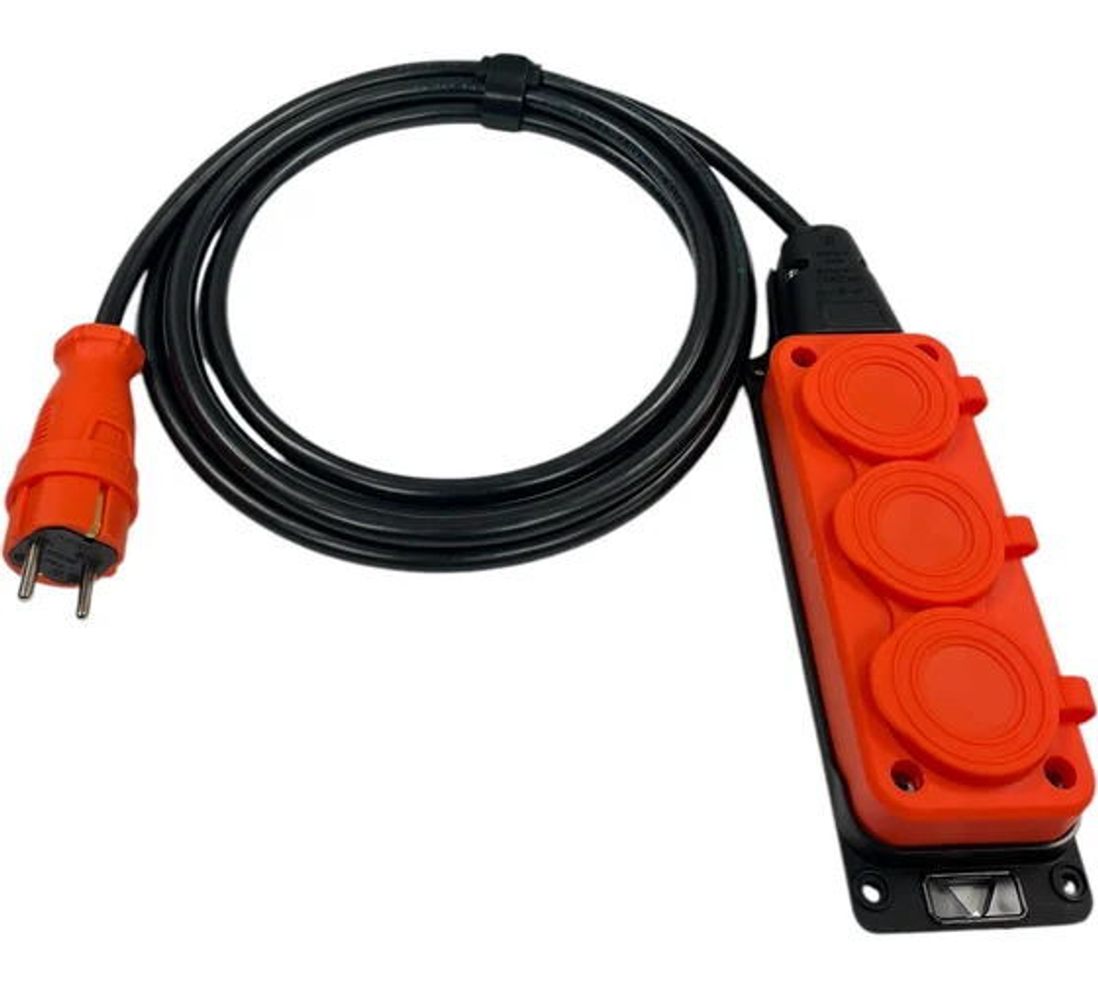 Удлинитель силовой iTOK i-CONNECT-COLOR-SU-PVS-215-3-54-15-ORANGE
