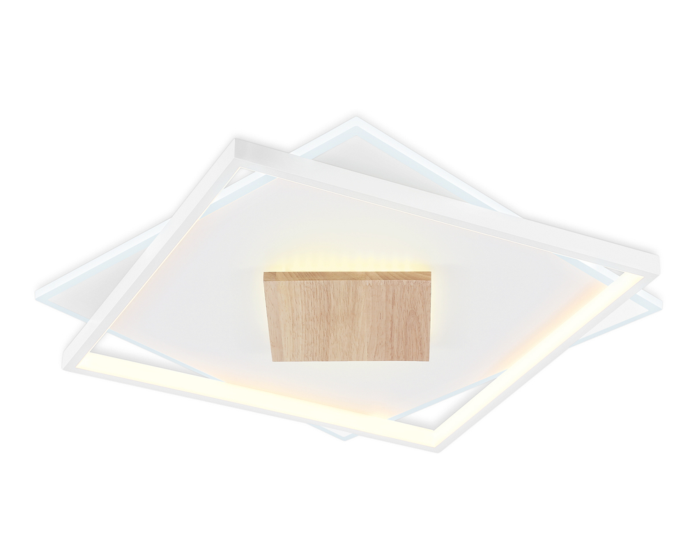 FL4790 WH/WD белый/дерево 77W 3000-6000K 515*515*50 (без ПДУ)