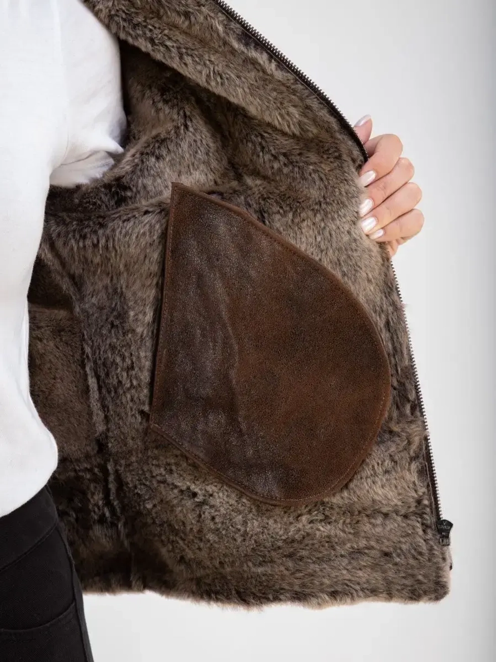 Дубленка женская натуральная короткая Турция легкая автоледи