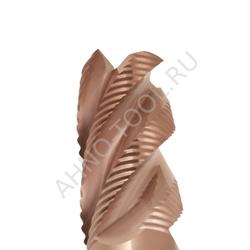 Фреза твердосплавная обдирочная 14мм (L=75, l=35, хв=14) Z4 30° по стали, нержавеющей стали, чугуну