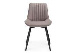 Стул на металлокаркасе Седа крутящийся велюр латте / черный