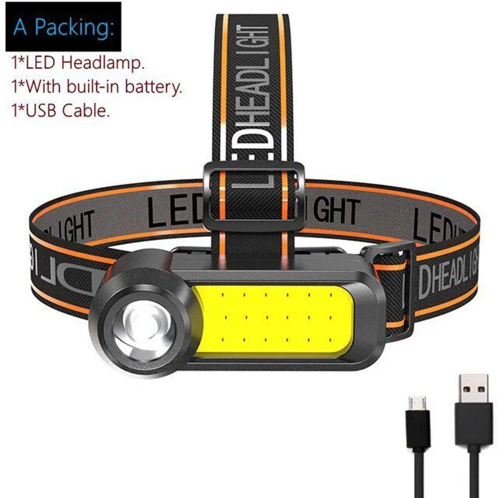Фонарь налобный LED WH-1707