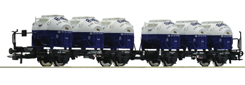 Сдвоеный вагон с контейнерами, DB, HO, IV эпоха