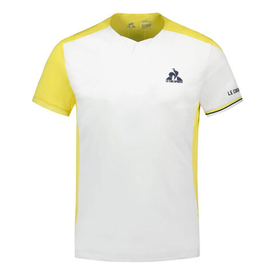Мужское теннисное поло Le Coq Sportif Pro 23 N°1 T-Shirt Men - White