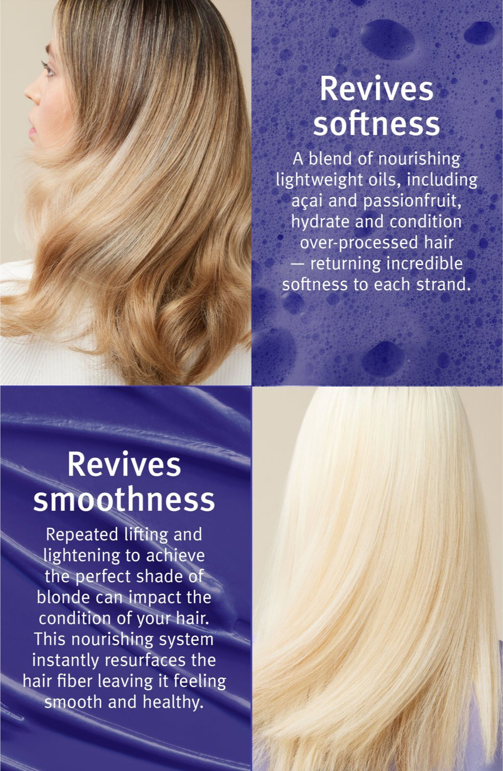 Aveda Blonde Revival Purple Toning Shampoo - Фиолетовый тонирующий шампунь для обесцвеченных или балаяжных волос /   1000  ml  / GTIN 18084036716