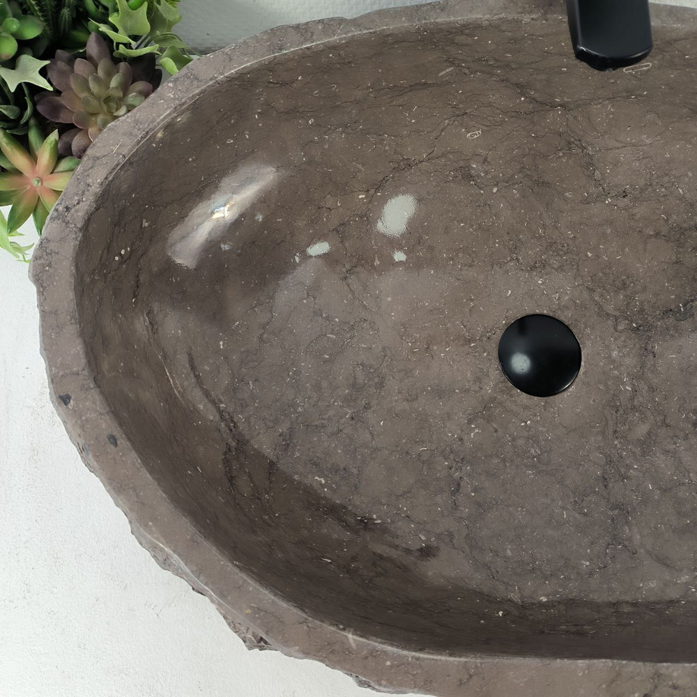 Раковина из мрамора Erozy Grey EM-65017 69*47*15 0892