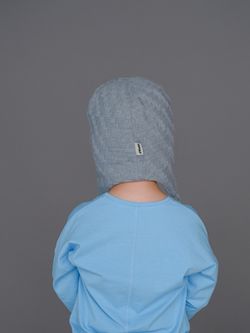 Шапка зимняя вязаная (Жемчужно-пепельный) ТОКИ