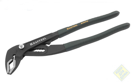 Клещи KRAFTOOL переставные Bulldog, быстрая регулир., CrV, фосфат. покрытие, max захват 95мм, 400мм